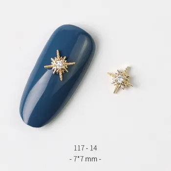 10 adet 117-14 Yıldız Starlight Alaşım Zirkon Nail Art Kristaller Takı Taşlar Rhinestone Çivi Aksesuarları Malzemeleri Süslemeleri Takılar