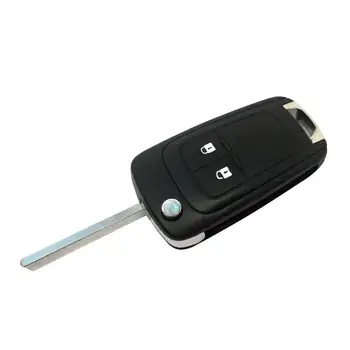2 Düğme Araba Katlanır Anahtar Kutu Araba Anahtarı Koruyucu Kabuk İçin Opel Astra J Insignia Corsa E Meriva B Araba Aksesuarları Damla Gemi