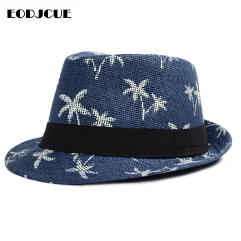 2019 Toptan Yaz Fedoras Şapka Panama plaj Hasır Şapka Erkekler Açık güneşlik şapka Caz Kapaklar Kadın Erkek