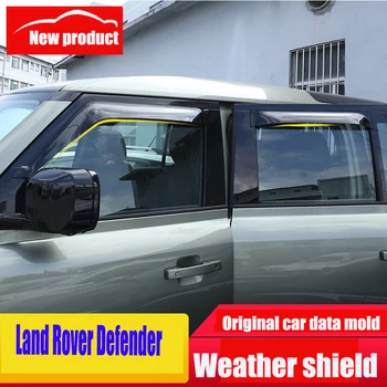 2020-22 Land Rover Defender 90 Pencere Yağmur Kaş yağmur kılıfı Yağmur Çubuğu Yeni Defender 110 Modifikasyon Parçaları