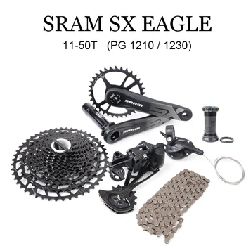 2021 SRAM SX KARTAL 1X12 12 Hız Bisiklet Groupset Takımı DUB Aynakol Kolu Kolu Tetik Arka Attırıcı Zincir 11-50T Kaset