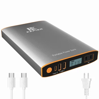 2022 En İyi Taşınabilir Güç Bankası 100W 100Wh Tip-c USB AC Ev Kamp Acil Powerbank Seyahat için
