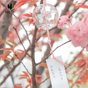 2022 Yeni Japon Tarzı Sevimli Kawaii Rüzgar Çanları Ev Kapı Süsler Sakura Yaratıcı doğum günü hediyesi Araba Kolye Öğrenci Dekorasyon