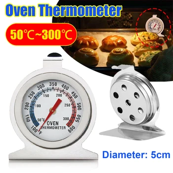 300°C Paslanmaz Çelik fırın termometresi Mini Dial Stand Up sıcaklık ölçer Ekmek Gıda Et BARBEKÜ Termometre Pişirme Mutfak Aracı