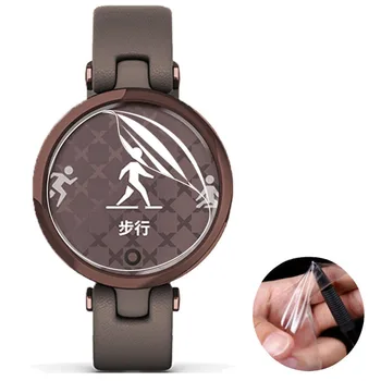 5 adet Yumuşak TPU Şeffaf koruyucu film Smartwatch Guard Garmin Zambak Moda Kadın akıllı saat Tam LCD Ekran Koruyucu Kapak