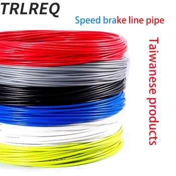 5 Renk 3m Bisiklet Fren Kabloları Vites kablo tel Bisiklet için 4mm / 5mm MTB Yol Bisikleti Shifters Vites Fren Kablo Hattı Boru