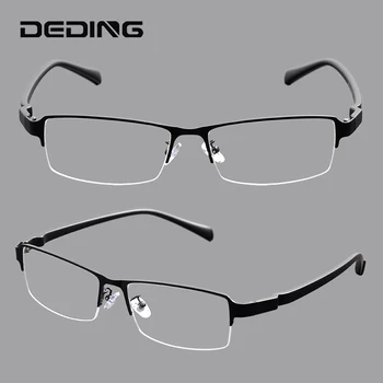 60-18-142 erkek Moda Süper Büyük Optik Gözlük Büyük Boy gözlük çerçevesi Yarım Çerçeve Büyük Kafa Metal Büyük Boy Gözlük DD1447