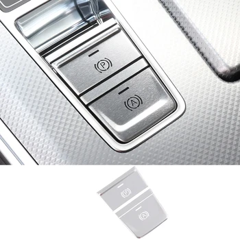 Alüminyum Alaşım Araba Merkezi Kontrol Elektronik Fren El Freni Düğmesi Sticker Trimler Audi A6 C8 A7 2019 2020 2021 2022 Otomatik