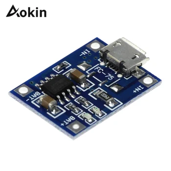 Aokin TP4056 5 V TENSTAR ROBOT 1A mikro USB 18650 Lityum Pil Şarj Kurulu Şarj Modülü + Koruma Çift Fonksiyonları