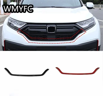 Araba Styling Ön Kaput Bonnet İzgara İzgaralar Çerçeve Dekorasyon Kapak Trim Çıkartmalar Honda CRV İçin CR-V 2021