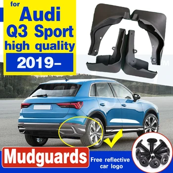 Araba Çamur Flaps Çamurluklar Çamurluklar Audi Q3 spor 2019 2020 Splash Muhafızları çamurluk Araba Ön Arka tekerlek Yumuşak plastik aksesuarlar
