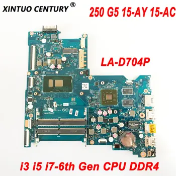 BDL50 LA-D704P HP için anakart Pavilion 250 G5 15-AY 15-AC Laptop Anakart ı3 ı5 ı7 CPU UMA veya DIS DDR4 %100 % Test Edilmiş