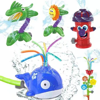 Bebek Oyuncak Sprey Su Yüzme havuzu çocuklar için Banyo interaktif Açık Bahçe Rotasyon Yağmurlama Oyunları oyuncaklar çocuklar 2 ila 4 yıl