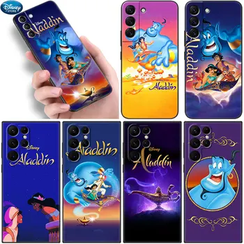 Disney Aladdin lamba Siyah Telefon Kılıfı İçin Samsung Galaxy S22 S21 Ultra S20 FE S8 S9 S10E S10 Artı S10 Lite S7 Kenar 5G Yumuşak Kapak