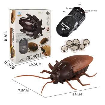 Dublör Elektrikli Hamamböceği Pet Uzaktan Kumanda Simülasyon Örümcek Robot Uzaktan Kumanda Karınca Oyuncaklar Cadılar Bayramı Mini Hediye Yetişkin Şakalar