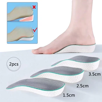 EVA Bellek Köpük Yüksekliği Artan Tabanlık Topuk Pedi Görünmez Ayakkabı Ekler Yükseltmek Artış Yarım Astarı Ayak Bakımı Ayakkabı Yastık