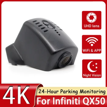 Gizli Araba Sürüş Video Kaydedici DVR Kontrol APP Wifi Kamera Infiniti QX50 2019 2020 2022 Gece Görüş HD 2160P 4K Dash kamera