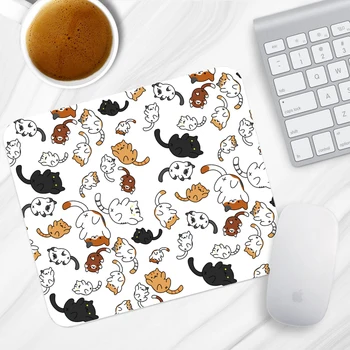 Güzel kawaii Sevimli Küçük Kedi Kauçuk Mouse Pad sümen Pedleri kaymaz Su Geçirmez Ofis Ev Dekor Fincan Mat Nemli Yerleşimler Kız Erkek