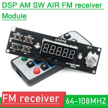 Havacılık bandı AM SW HAVA FM radyo alıcı modülü Dijital ayar stereo radyo güç amplifikatörü Uçak kulesi çağrı Uzaktan Kumanda