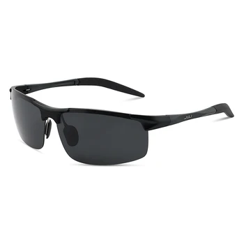 JULI erkek Polarize Güneş Gözlüğü Çerçevesiz Spor Seyahat Sürüş Kırılmaz Alüminyum Magnezyum Metal UV400 Erkek Gözlük