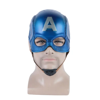 Kaptan 3 İç Amerika Savaşı Kaptan Kask Amerika Yumuşak PVC Cosplay Steven Rogers Süper Kahraman Lateks Maske Cadılar Bayramı Partisi Prop