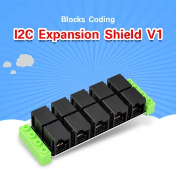 kidsbits Blokları Kodlama I2C IIC genişletme kartı Kalkanı V1 Arduino için STEM Programlama Eğitimi
