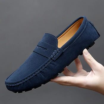 Moda erkek ayakkabısı Rahat 2023 Yaz Nefes Ayakkabı Klasik Erkek Loafer'lar Elegantes Üzerinde Kayma erkek Moccasins Erkek sürüş ayakkabısı
