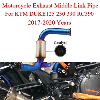 Moto rcycle Egzoz Orta Bağlantı Borusu KTM RC 125 390 Duke RC125 RC390 Duke125 Duke390 2017-2020 Yıl Moto Kaçış Susturucu