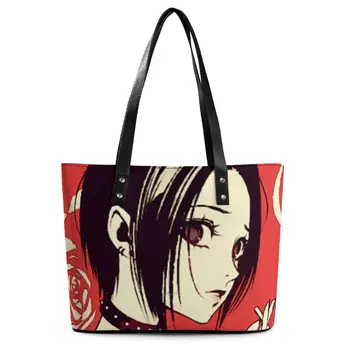 Nana Duman Çanta Kadın Anime Karakter Tote Çanta Komik Bakkal omuzdan askili çanta Kemer Tasarımcısı PU Deri Alışveriş Çantaları
