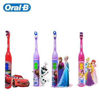 Oral B DB3010 Çocuk Elektrikli Diş Fırçası Çocuklar için 3+ Yumuşak DuPont Kıllar 7200 Kez Rotasyon Min Çift Temiz AA Pil