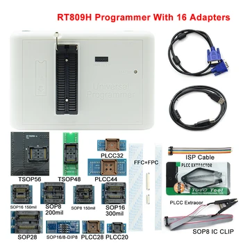 Orijinal RT809H USB Programcı EMMC-Nand FLASH Son Derece Hızlı Evrensel Programcı Adaptörleri ile KABLOLARI Ücretsiz Kargo