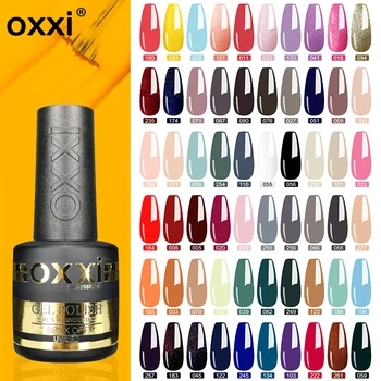 OXXI 8ml Yarı kalıcı Vernik 60 Renkler Yarı Kalıcı Oje Bakım uv Jel Emaye kapalı İslatın Vernikler Hibrid Gellac Yeni