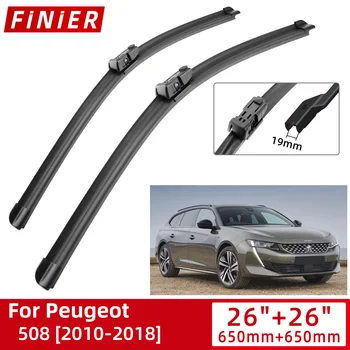 Peugeot 508 2010-2018 için Araba Aksesuarları ön cam sileceği Bıçak Fırçaları Silecekleri 2011 2012 2013 2014 2015 2016 2017 2018