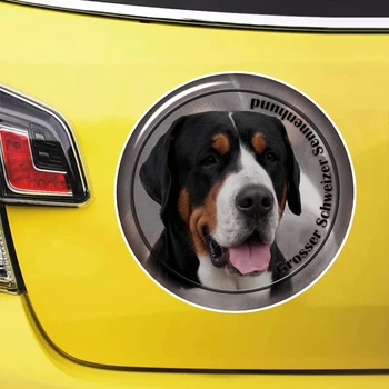 S62189 # Grosser Schweizer Sennenhund Kendinden yapışkanlı Çıkartması Araba Sticker Su Geçirmez Otomatik Dekorları Tampon Arka Cam Dizüstü Bilgisayar