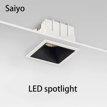 Saıyo LED Gömme Spot Tuya Zigbee Kısılabilir Downlight Dahili Spot ışıkları Triyak Karartma Lambası 110V 220V Ev Dükkanı için