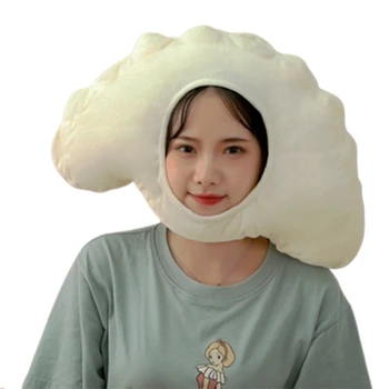 Sevimli Çin Hamur Şapka Peluş Şapka Giyinmek şapka saç bandı Kap Rüzgar Geçirmez Fotoğraf Sahne Unisex İlkbahar Sonbahar Kış için