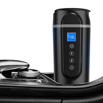 Seyahat elektrikli su ısıtıcısı için araba/kamyon 24 V / 12 V taşınabilir seyahat akıllı kahve seyahat tipi kupa şarj edilebilir ısıtmalı akıllı seyahat kupa büyük