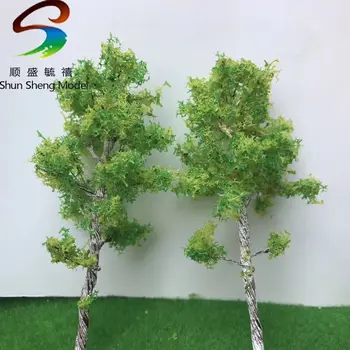 Shun sheng modeli ağacı yapı kum masa modeli ağacı tel ağacı huş ağacı