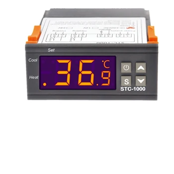 STC - 1000 Mikro Dijital sıcaklık kontrol cihazı Termostat Termoregülatör Sıcaklık Sensörü Röle ısıtma Soğutma Kuluçka 220V