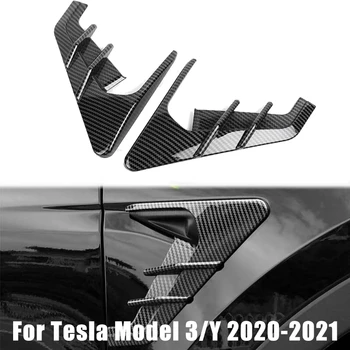 Tesla Modeli 3 Y Kamera Yan Araba Yan Kanat Paneli Kapak Spoiler tozluk Dekorasyon Modifikasyon Aksesuarları model 3 2022