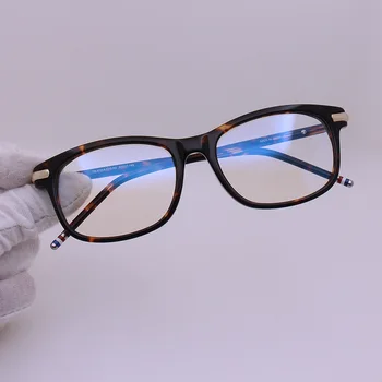 THOM Marka Tasarım Vintage Moda Optik Reçete Gözlük Çerçeveleri Asetat Kare Gözlük Çerçevesi Kadınlar Için Retro TB812