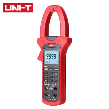 UNI-T UT243 Güç Harmonikleri Kelepçe Metre True RMS Faz Sırası Algılama Max / Min Modları Otomatik Aralığı 10000 Sayısı LCD Çift Ekran