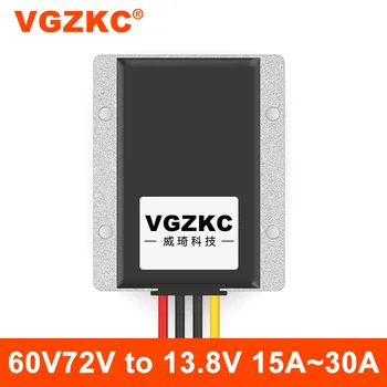 VGZKC 48V60V72V için 13.8 V DC güç kaynağı adım-aşağı 30~85 V otomotiv güç kaynağı DC-DC regülatörü dönüştürücü