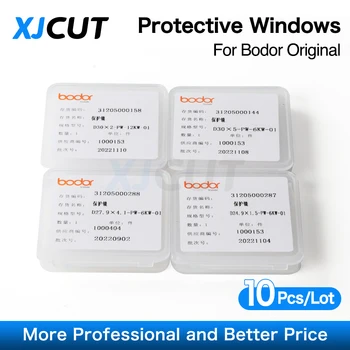 XJCUT 10 adet/grup Bodor Orijinal Koruyucu Pencereler 27.9x4.1 30x5 37x7 Fiber Lazer Lens İçin Bodor Fiber Lazer kesim kafası