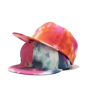 Yeni Moda Kravat Boya beyzbol şapkası Bahar Erkek Kadın Trend Severler Renkli Snapback Şapka Açık Ayarlanabilir Güneş Graffiti Açık