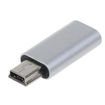 Yeni USB C Mini USB adaptör Konnektörü Desteği Şarj ve Veri Sync MP3 Çalarlar, dijital kamera, PS3 denetleyici Konektörü