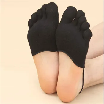 Yeni Çorap kadın Ultra ince Komik Yüksek Topuklu Jartiyer Görünmez Çorap Elastik Bant Tam Ayak Beş parmak Çorap