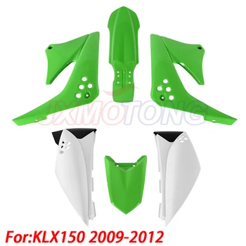 Yeşil Plastik Kiti Arka Ön Çamurluk Farings KLX150 KLX 150S 2009-2012 Çukur Kir Bisiklet offroad bisikleti