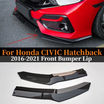 Ön ÖN TAMPON Honda Civic Hatchback 10th Gen 2016-2021 Koruyucu Tuning Aksesuarları Vücut Kiti Difüzör Dudak Koruma Yeni Stil