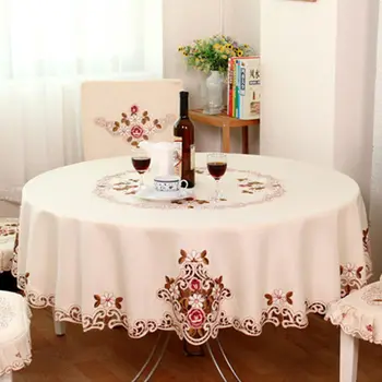 Avrupa Dantel Yuvarlak masa örtüsü örtüsü yemek masası örtüsü çay masası örtüsü masa örtüsü süslemeleri sehpa oturma odası için